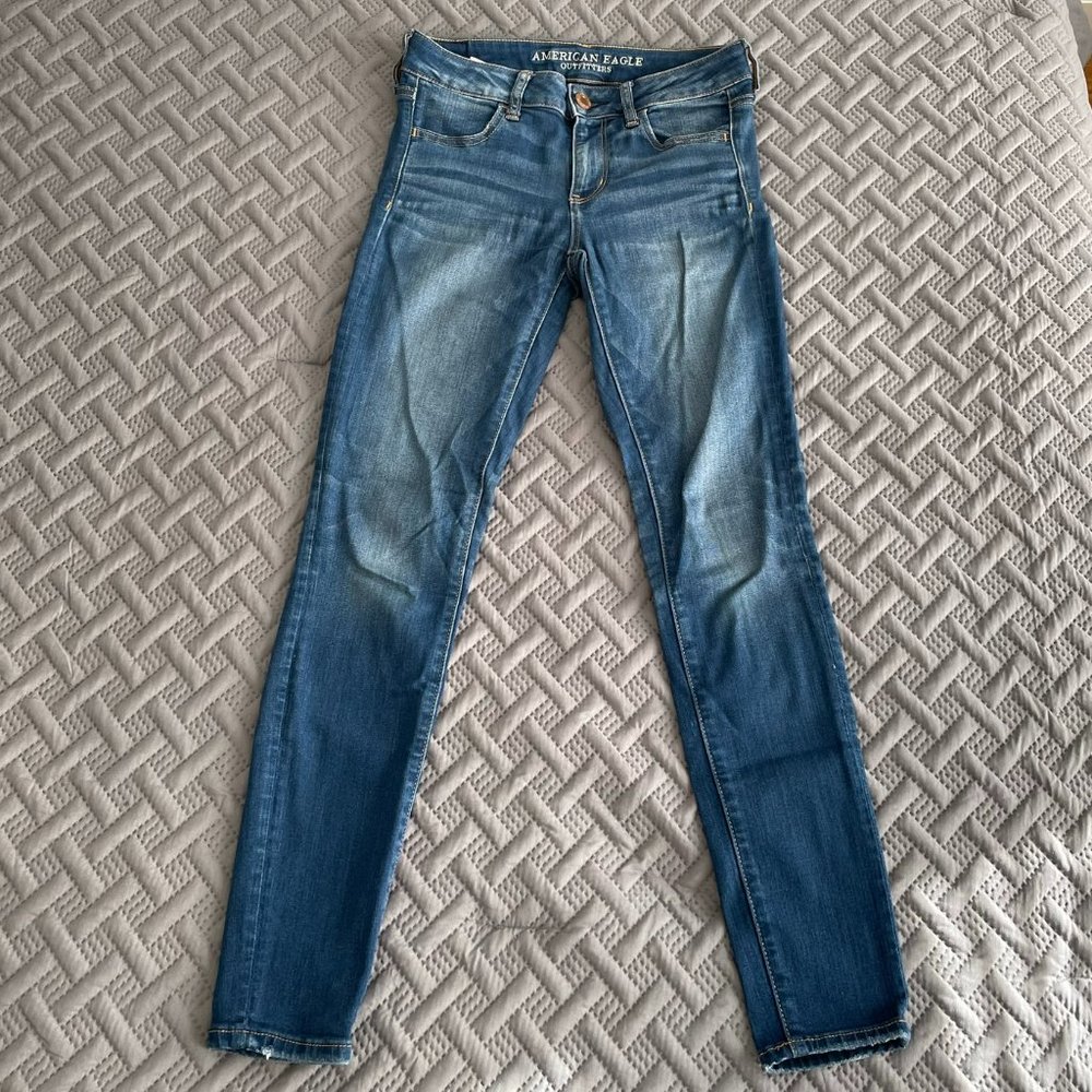 American Eagle Light Blue Super Stretch X Jeggings